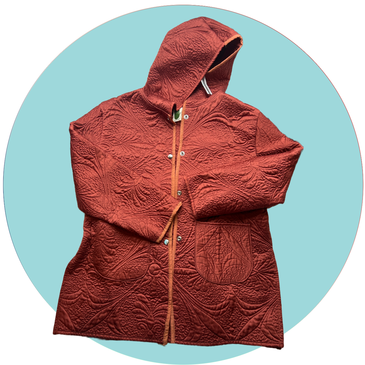 ISSUETHINGS BY 別注 QUILT HOOD COAT 2 Quilt Coat (extra small) — Vivien Wise